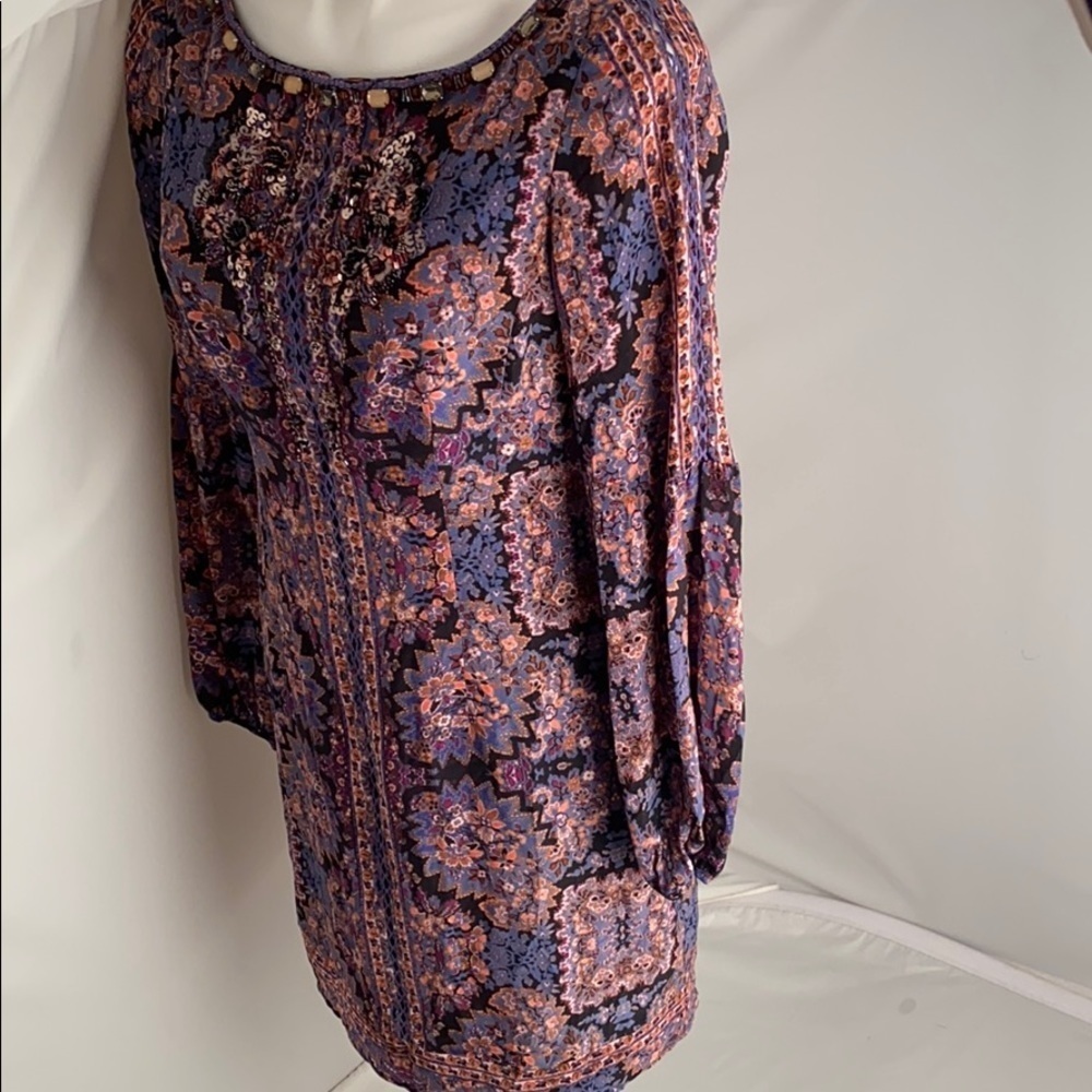 Nanette Lepore silk multicolor Kaleidoscope shift dress 6 - Picture 3 of 14